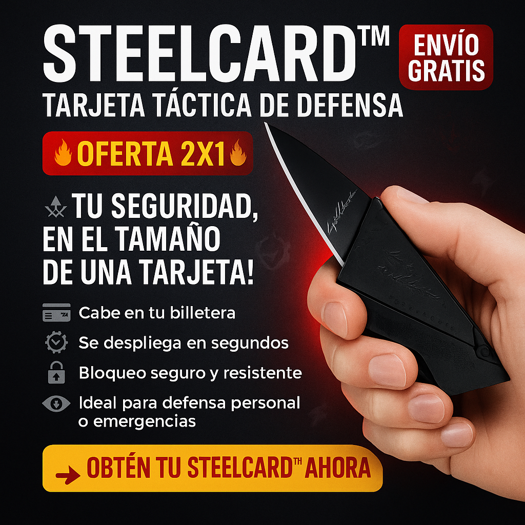 STEELCARD™ | Tarjeta Táctica Defensa Personal OFERTA 2x1